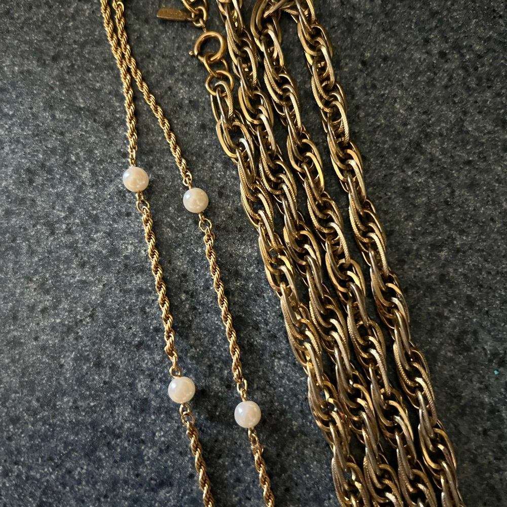 Vintage Monet & Trifari Necklace Bundle